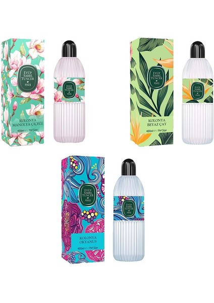 Kolonya Okyanus, Manolya Çiçeği ve Beyaz Çay Pet Şişe 400 ml