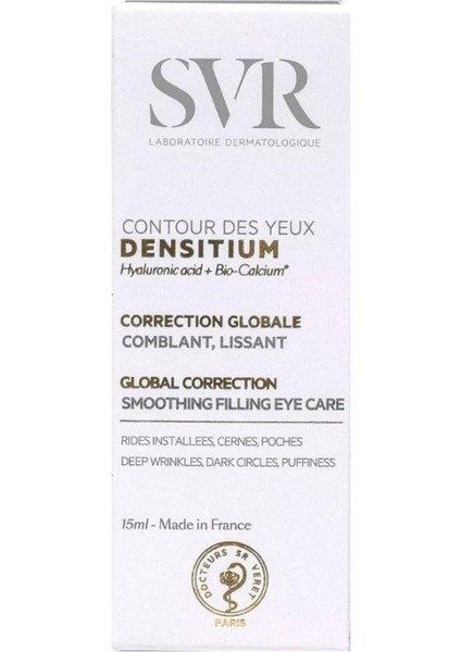 Densitium Contour Yeux Levres Göz Çevresi Kremi 15 Ml