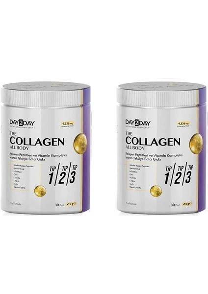 Day2day The Collagen All Body Takviye Edici Gıda 300 Gr 1 Alana 1 Bedava