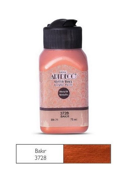 Y-071I-3738 Metalik Akr. Boya 75ML A.bakır