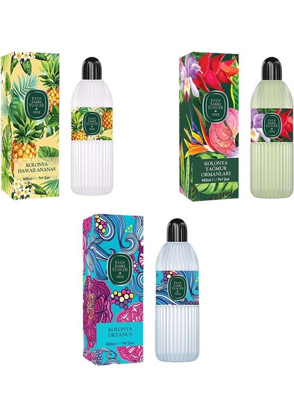 Kolonya Okyanus, Hawaii Ananas ve Yağmur Ormanları Pet Şişe 400 ml