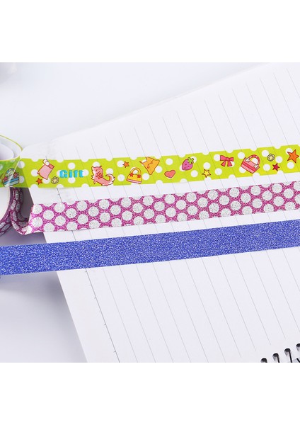 10 Rulo Takım Kawaii Düz Renk Washi Bant (Yurt Dışından) modelleri