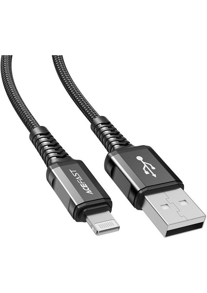 C1-02 Mfı Lightning Apple iPhone Şarj ve Data Kablosu 1.2 Metre Siyah