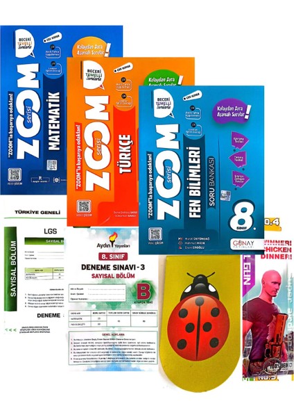 8.Sınıf Zoom 3'lü Soru Bankası-Yeni-(Aydın+Muba Deneme+Ayraç+Anahtarlık )