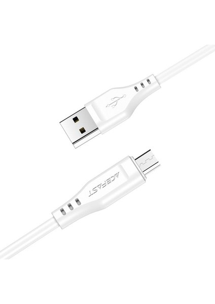 C3-09 Micro USB Şarj ve Data Kablosu Beyaz