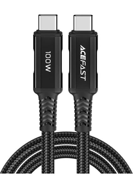C4-03 Pd Type-C To Type-C 100W 5A Hızlı Şarj ve Data Kablosu Siyah