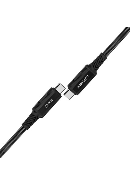 C4-03 Pd Type-C To Type-C 100W 5A Hızlı Şarj ve Data Kablosu Siyah