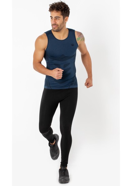 Erkek Breathable Mesh Dikişsiz Spor Atlet