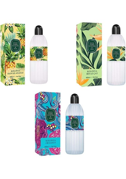 Kolonya Okyanus, Hawaii Ananas ve Beyaz Çay Pet Şişe 400 ml