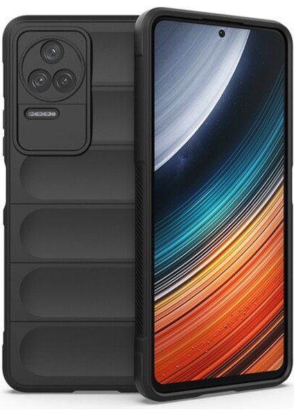 Xiaomi Poco F4 Miami Serisi Darbeye Dayanıklı Silikon Kılıf - Siyah