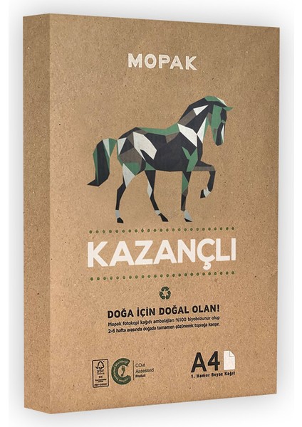 Kazançlı Kaliteli Fotokopi Kağıdı 1 Paket A4 80 gr 500 Yaprak