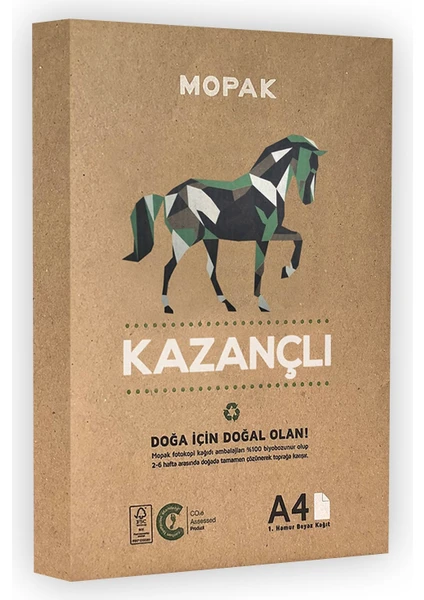 Kazançlı Kaliteli Fotokopi Kağıdı 1 Paket A4 80 gr 500 Yaprak