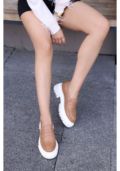 Martina Taba Hakiki Deri Kadın Loafer fiyatları