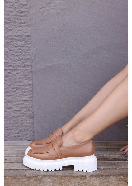Martina Taba Hakiki Deri Kadın Loafer fırsatları