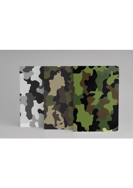 Safari Temalı 3'lü Defter Seti - A5 - Çizgili - 13X21 cm