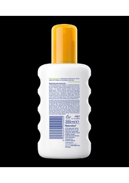 Nıvea Sun Spf 50+ Ultra Hassas Anında Koruma Güneş Spreyi 200ML + Plaj Çantası