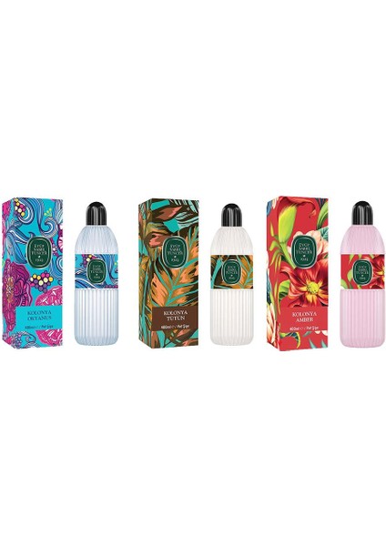 Kolonya Okyanus, Tütün ve Amber Pet Şişe 400 ml