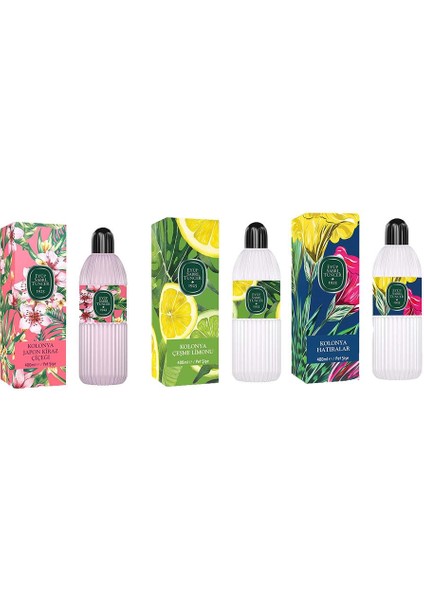 Kolonya Japon Kiraz Çiçeği, Çeşme Limonu ve Hatıralar Pet Şişe 400 ml