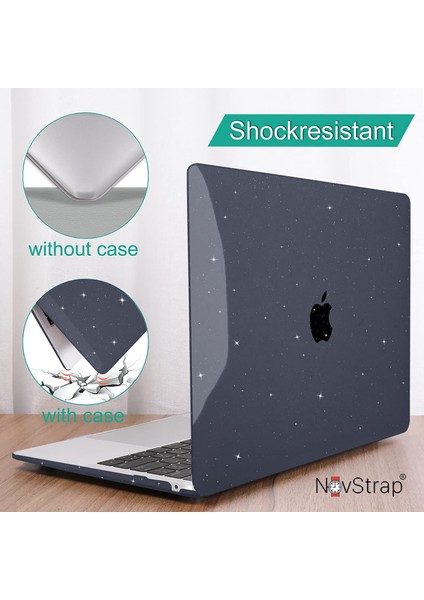 Apple MacBook Pro 2020 13 Inç A2289-A2251 Uyumlu Kılıf Sert Parlak Simli Kılıf indirimleri
