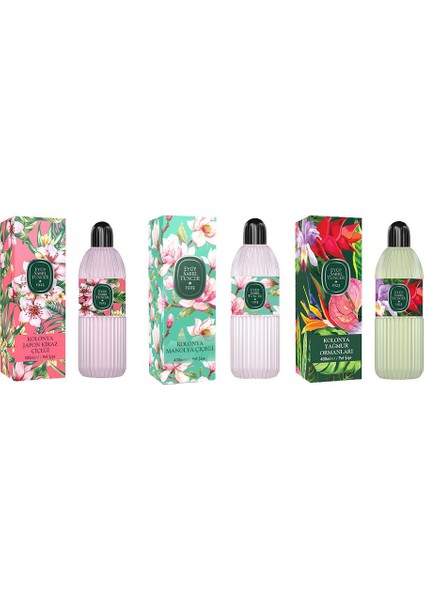 Kolonya Japon Kiraz Çiçeği, Manolya Çiçeği ve Yağmur Ormanları Pet Şişe 400 ml