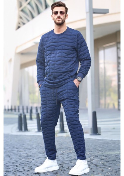 Lacivert Kapitone Desenli Eşofman Takımı 5907 fiyatları