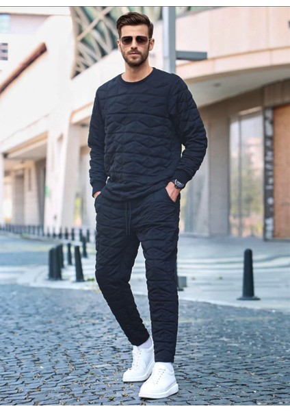 Siyah Kapitone Desenli Eşofman Takımı 5907 fiyatları