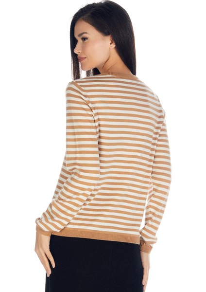 Çizgili Örme Hırka - A20A012 fiyatları