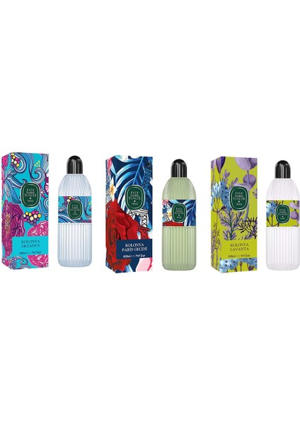 Kolonya Okyanus, Paris Gecesi ve Lavanta Pet Şişe 400 ml