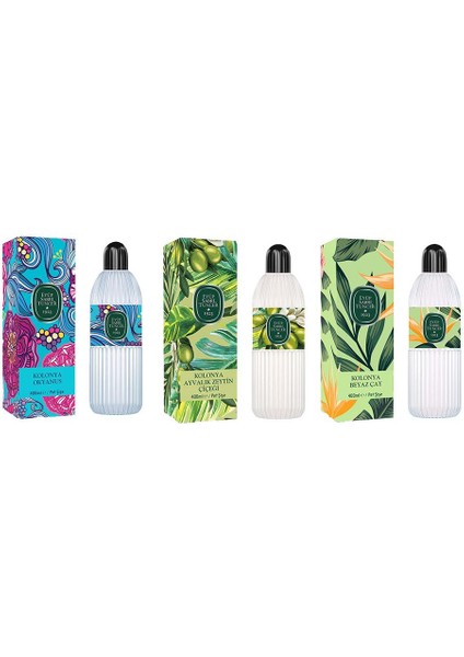 Kolonya Okyanus, Ayvalık Zeytin Çiçeği ve Beyaz Çay Pet Şişe 400 ml
