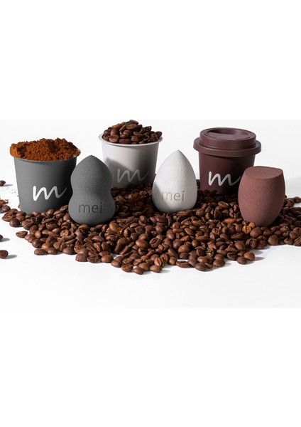 Coffee Cup Hijyenik Makyaj Süngeri Walnut Coffee 1 Pro + 1 Mini fırsatları