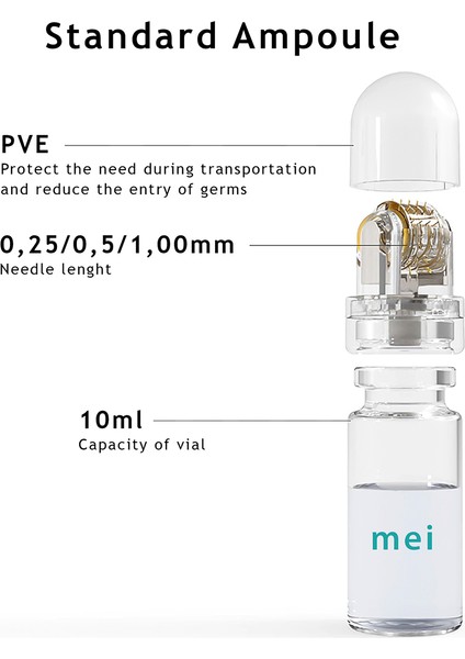 Hydra Roller 64 Altın İğneli 0,50 mm Profesyonel Serum Ampul Uygulayıcı Aplikatör Dermaroller