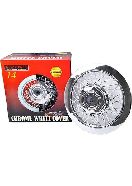 Jant Kapağı 14 Telli Krom