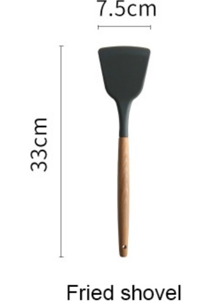 Silikon Ahşap Tapı Spatula Isıya Dayanıklı (Yurt Dışından)