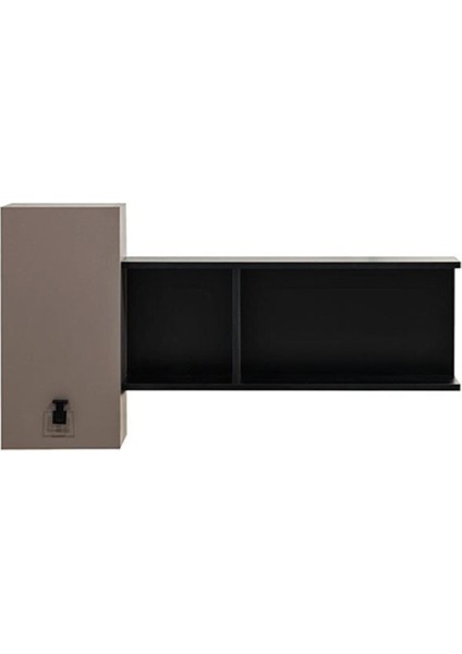 Rengarenk Ares Duvar Rafı 2 Raf 1 Kapaklı Dolap 123X65X30