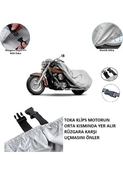 Kral Motor KR25 Ava 5000 Motosiklet Brandası,branda(Arka Çanta Uyumlu Değildir)