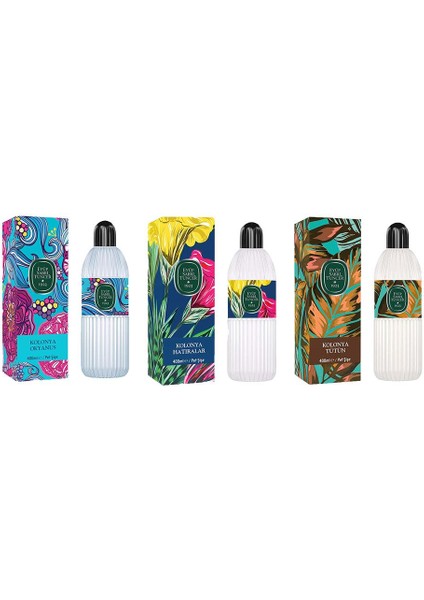 Kolonya Okyanus, Hatıralar Ve Tütün Pet Şişe 400 Ml