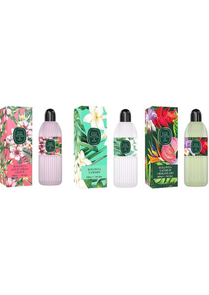 Kolonya Japon Kiraz Çiçeği, Yasemin Ve Yağmur Ormanları Pet Şişe 400 Ml