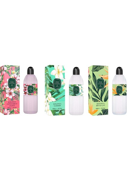 Kolonya Japon Kiraz Çiçeği, Yasemin Ve Beyaz Çay Pet Şişe 400 Ml