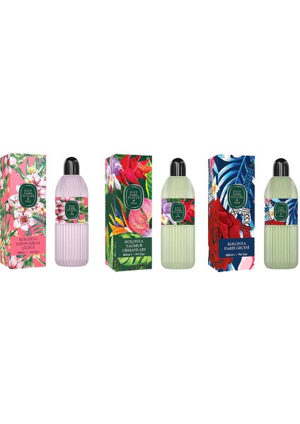 Kolonya Japon Kiraz Çiçeği, Yağmur Ormanları Ve Paris Gecesi Pet Şişe 400 Ml