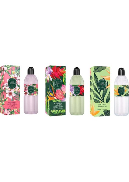 Kolonya Japon Kiraz Çiçeği, Yağmur Ormanları Ve Beyaz Çay Pet Şişe 400 Ml