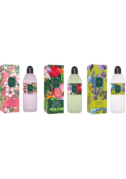 Kolonya Japon Kiraz Çiçeği, Yağmur Ormanları Ve Lavanta Pet Şişe 400 Ml