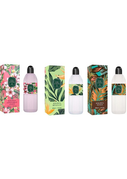 Kolonya Japon Kiraz Çiçeği, Beyaz Çay Ve Tütün Pet Şişe 400 Ml