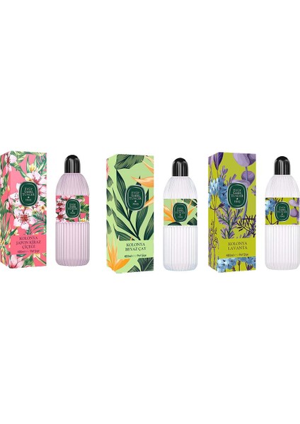 Kolonya Japon Kiraz Çiçeği, Beyaz Çay Ve Lavanta Pet Şişe 400 Ml