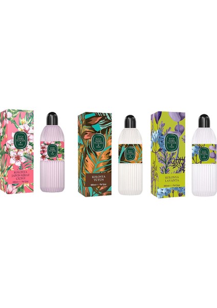 Kolonya Japon Kiraz Çiçeği, Tütün Ve Lavanta Pet Şişe 400 Ml