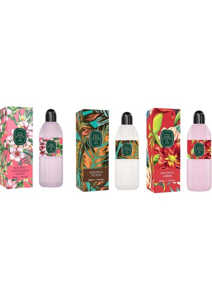 Kolonya Japon Kiraz Çiçeği, Tütün Ve Amber Pet Şişe 400 Ml