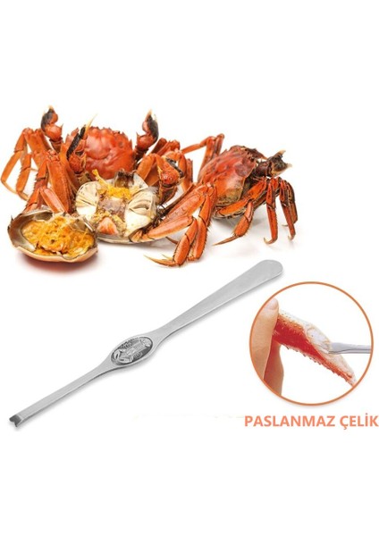 Paslanmaz Çelik Yengeç Istakoz Karides Kaşık