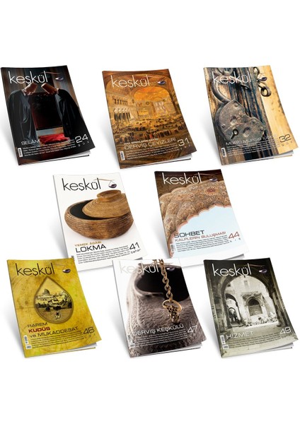 Tarikat Kültürü Seti (8 Dergi) Selam - Derviş Çeyizleri - Mürid-Mürşid Ilişkileri - Lokma - Sohbet - Devran - Derviş Keşkülü - Hizmet