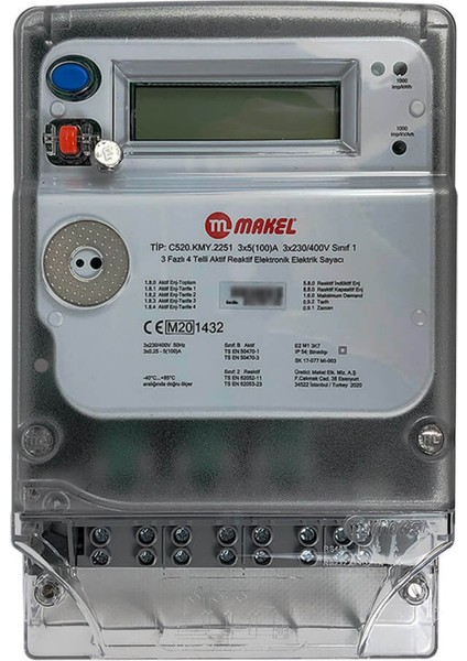 5/100 Kombi Elektrik Sayacı (Endüstriyel Sayaç)