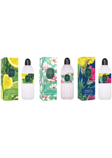 Kolonya Çeşme Limonu, Manolya Çiçeği Ve Hatıralar Pet Şişe 400 Ml