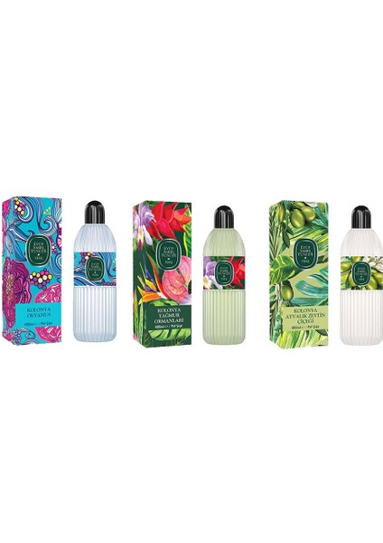 Kolonya Okyanus, Yağmur Ormanları Ve Ayvalık Zeytin Çiçeği Pet Şişe 400 Ml